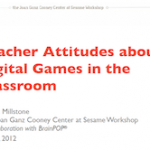 Teacher attitudes about digital games in the classroom