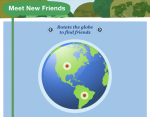 Using the One Globe Kids app, kids can explore the globe and meet new friends from around the world.